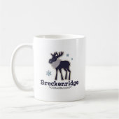 Blaue Winterschneeflockeelche Breckenridge Kaffeetasse (Links)