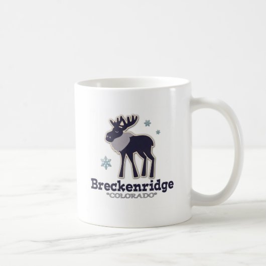 Blaue Winterschneeflockeelche Breckenridge Kaffeetasse (Rechts)