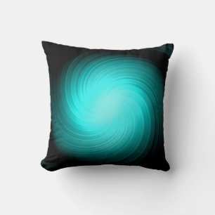 Blaue Wirbel Abstrakte Kunst Kissen