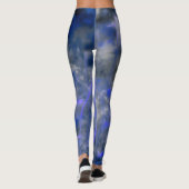 Blaue Wirbel der Natur Leggings (Rückseite)