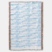 Blaue Wirbel Fleece-Decke  Decke (Vorderseite Vertikal)