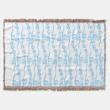 Blaue Wirbel Fleece-Decke