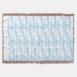 Blaue Wirbel Fleece-Decke Decke