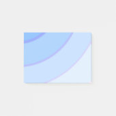 Blaue Wirbel ombre Post-it Klebezettel (Vorderseite)