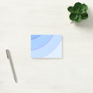 Blaue Wirbel ombre Post-it Klebezettel