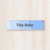 Blaue Wirbel ombre Türschild (Vorderseite )