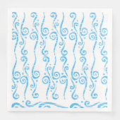 Blaue Wirbel Servietten (Vorderseite)