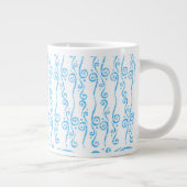 Blaue Wirbel-Tasse Jumbo-Tasse (Rechts)