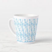 Blaue Wirbel-Tasse Milchtasse (Linke Ecke)