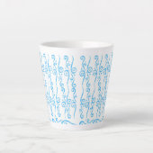 Blaue Wirbel-Tasse Milchtasse (Vorderseite)