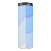 Blaue Wirbel Thermosbecher (Rückseite)