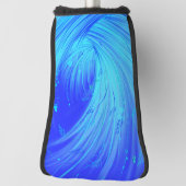 Blaue Wirbel und Schmetterlinge Golf Headcover (Rotieren 90)