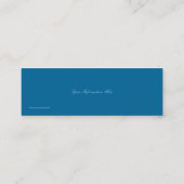 blaue, wirbelnde Fantasiekarten für Lesezeichen Mini Visitenkarte (Rückseite)