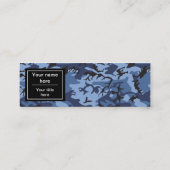 Blaue Wolke, Militärmuster, Armee Mini Visitenkarte (Rückseite)