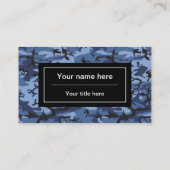 Blaue Wolke, Militärmuster, Armee Visitenkarte (Rückseite)