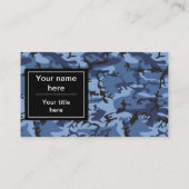 Blaue Wolke, Militärmuster, Armee Visitenkarte (Rückseite)