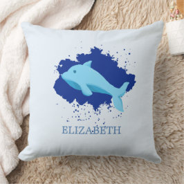 Blaue Wolke mit Walnamen, kundenspezifisch Kissen