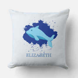 Blaue Wolke mit Walnamen, kundenspezifisch Kissen