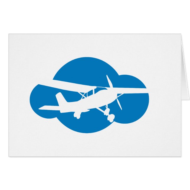 Blaue Wolke u. Luftfahrt-Flugzeug (Vorderseite (Horizontal))