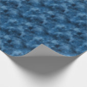 Blaue Wolken Abstrakt Geschenkpapier (Ecke)