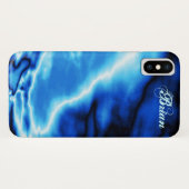 Blaue Wolken beim Blitz Case-Mate iPhone Hülle (Rückseite (Horizontal))