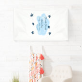 Blaue Wolken blinkeln Twinkle Little Star Baby Sho Banner (Insitu)