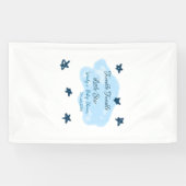 Blaue Wolken blinkeln Twinkle Little Star Baby Sho Banner (Horizontal)