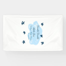 Blaue Wolken blinkeln Twinkle Little Star Baby Sho Banner