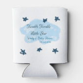Blaue Wolken blinkeln Twinkle Little Star Baby Sho Dosenkühler (Rückseite)