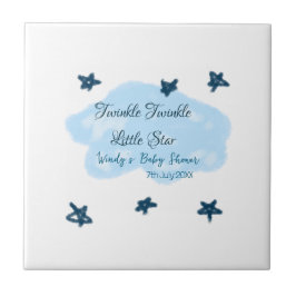 Blaue Wolken blinkeln Twinkle Little Star Baby Sho Fliese