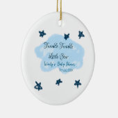 Blaue Wolken blinkeln Twinkle Little Star Baby Sho Keramik Ornament (Rechts)