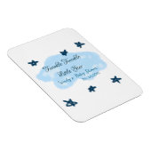 Blaue Wolken blinkeln Twinkle Little Star Baby Sho Magnet (Rechte Seite)