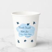 Blaue Wolken blinkeln Twinkle Little Star Baby Sho Pappbecher (Vorderseite)