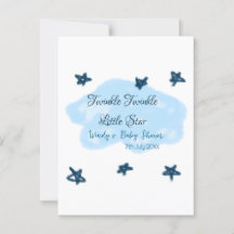 Blaue Wolken blinkeln Twinkle Little Star Baby Sho