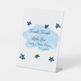 Blaue Wolken blinkeln Twinkle Little Star Baby Sho Sockelschild