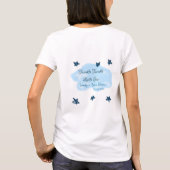 Blaue Wolken blinkeln Twinkle Little Star Baby Sho T-Shirt (Rückseite)