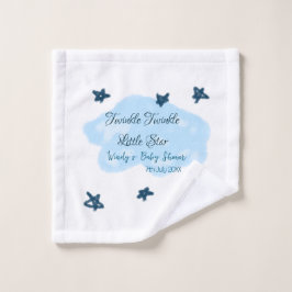 Blaue Wolken blinkeln Twinkle Little Star Baby Sho Waschlappen