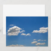Blaue Wolken Einladung (Vorne/Hinten)