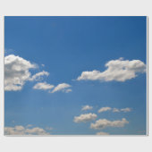 Blaue Wolken Geschenkpapier (Flach)