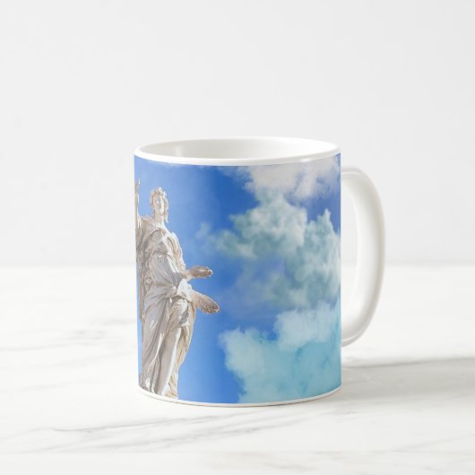 Blaue Wolken Kaffeetasse (VorderseiteRechts)