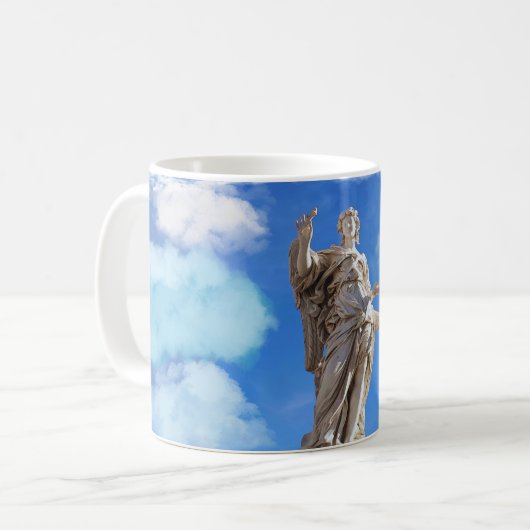 Blaue Wolken Kaffeetasse (Vorderseite Links)