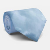 Blaue Wolken Krawatte (Gerollt)