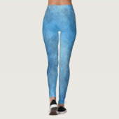 Blaue Wolken Leggings (Rückseite)