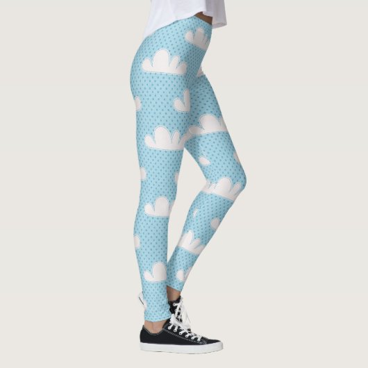 Blaue Wolken Leggings (Rechts)