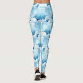 Blaue Wolken Leggings (Rückseite)