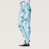 Blaue Wolken Leggings (Links)