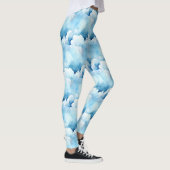 Blaue Wolken Leggings (Rechts)