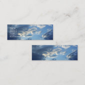 Blaue Wolken Mini Visitenkarte (Vorne/Hinten)