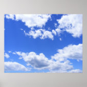 Blaue Wolken Poster (Vorne)