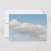 Blaue Wolken UAWG Hochzeitskarten RSVP Karte (Rückseite)